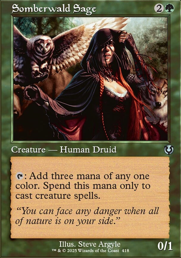 Somberwald Sage [ #0418 Retro Frame ] (INR-U-FOIL)