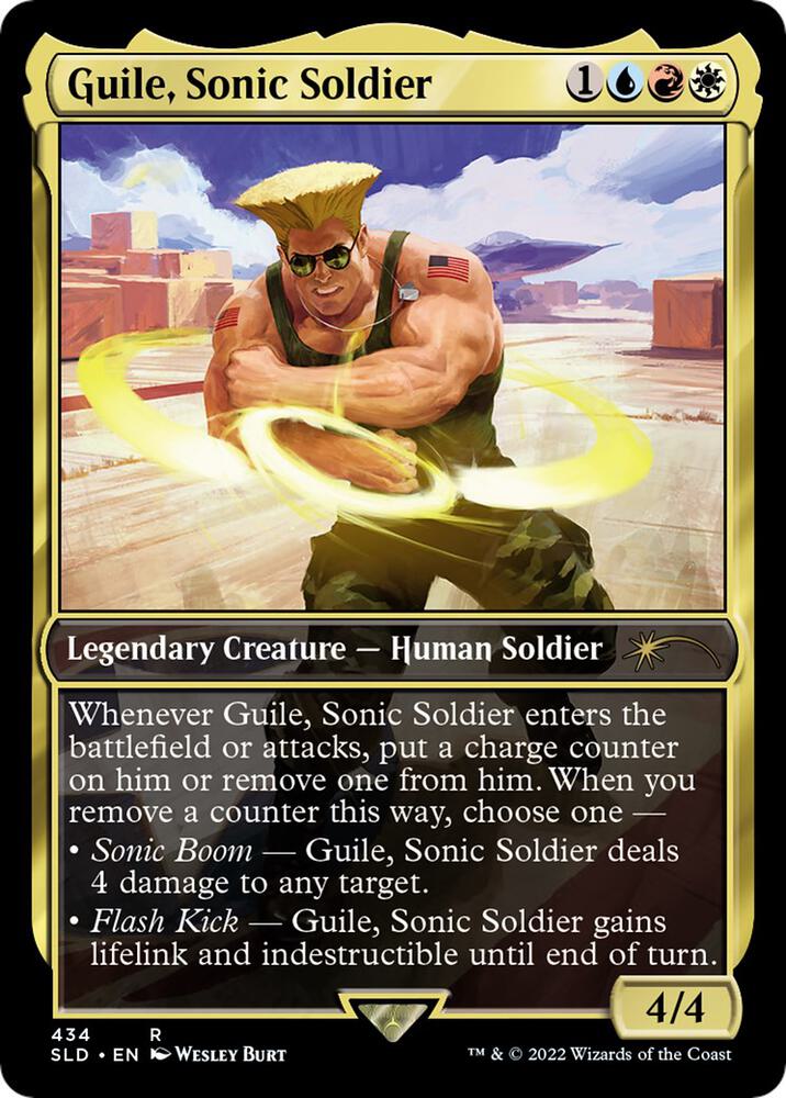 Guile, Sonic Soldier [#434] (SLD-R-FOIL)
