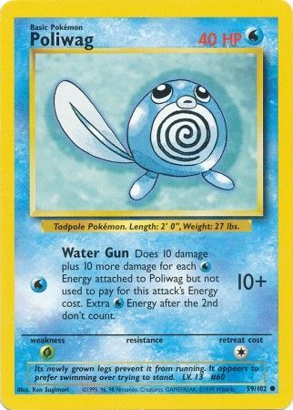 Poliwag - 059/102 (BS) Common - Near Mint