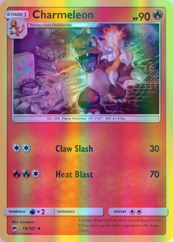 Charmeleon - 019/147 (SM:BUS) Uncommon - Near Mint Reverse Holofoil