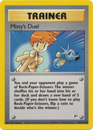 Misty's Duel - 123/132 (G1) Common  Near Mint Unlimited