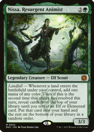 Nissa, Resurgent Animist [#0022] (MAT-M-PP-FOIL)