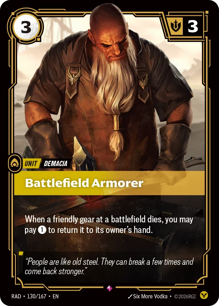 Battlefield Armorer - 130/167 (RAD) Rare