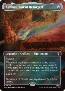 Anduril, Narsil Reforged [ #0080 Borderless Surge Foil ] (HOC-M)