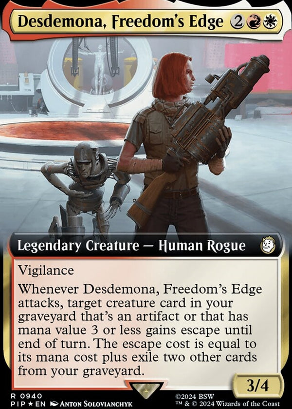 Desdemona, Freedom's Edge [#0940 Extended Art Surge Foil] (PIP-R)