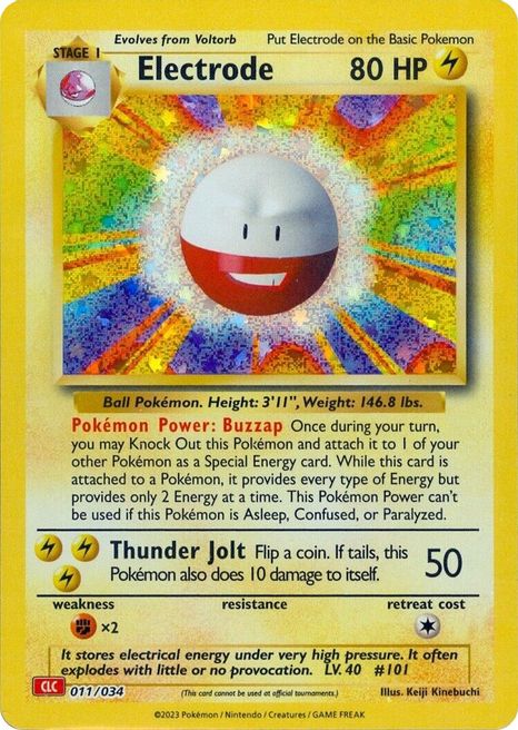 Electrode - 011/034 (TCG:CLC) Classic Collection - Near Mint Holofoil