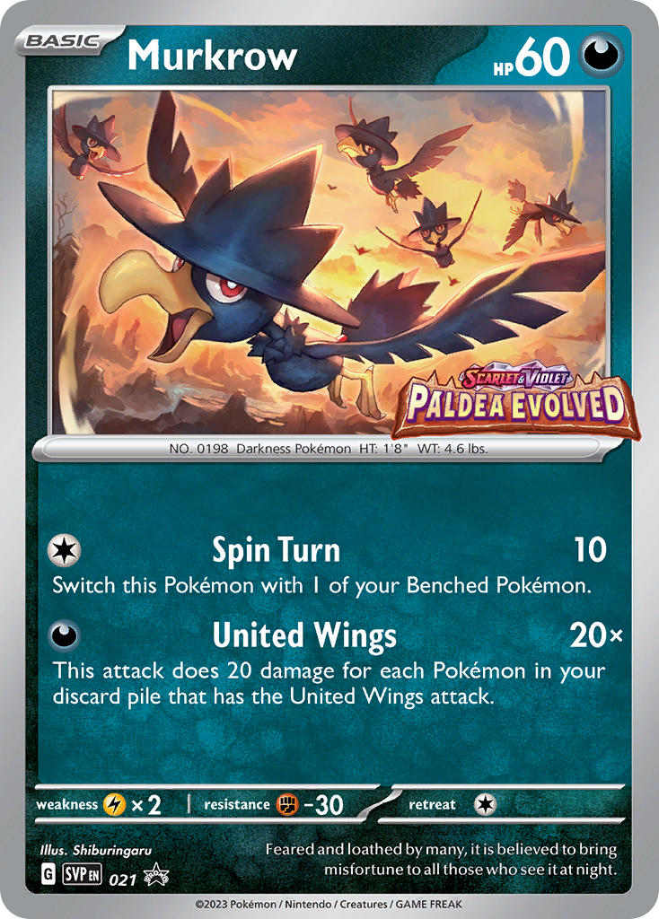 Murkrow - 21 (SVP) Promo - Near Mint Holofoil