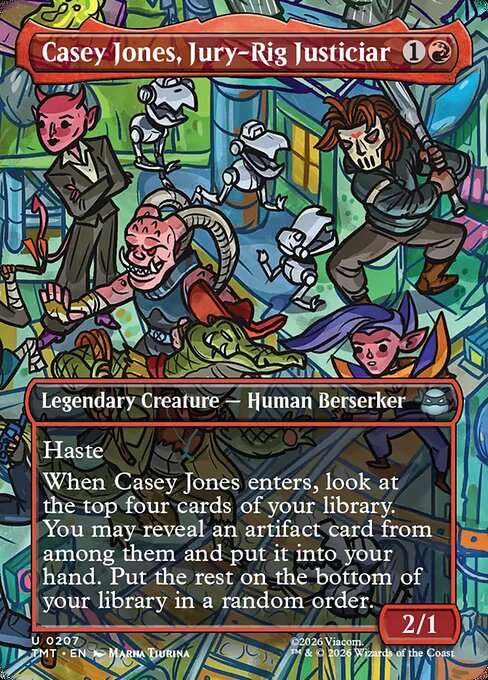 Casey Jones, Jury-Rig Justiciar [ #0207 Scene Borderless ] (TMT-U)