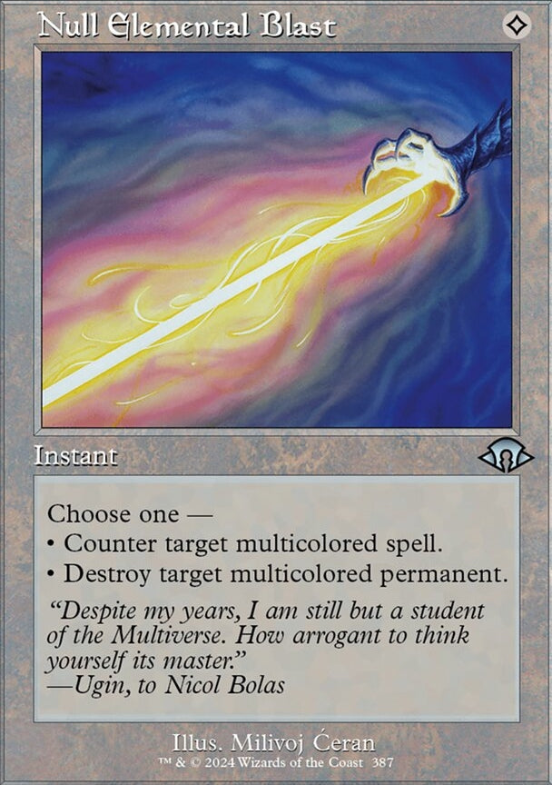 Null Elemental Blast [#0387 Retro Frame] (MH3-U-FOIL)