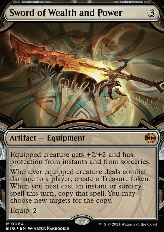 Sword of Wealth and Power [#0064 Vault Frame Raised Foil] (BIG-M)
