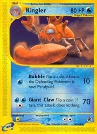 Kingler - 050/165 (EX) Rare - Near Mint