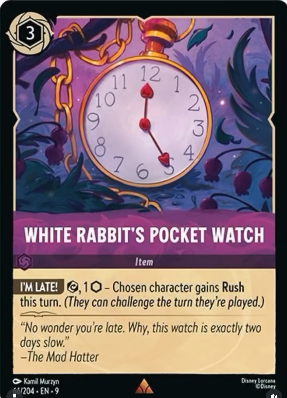 White Rabbit's Pocket Watch (Fabled - 066/204)  Rare