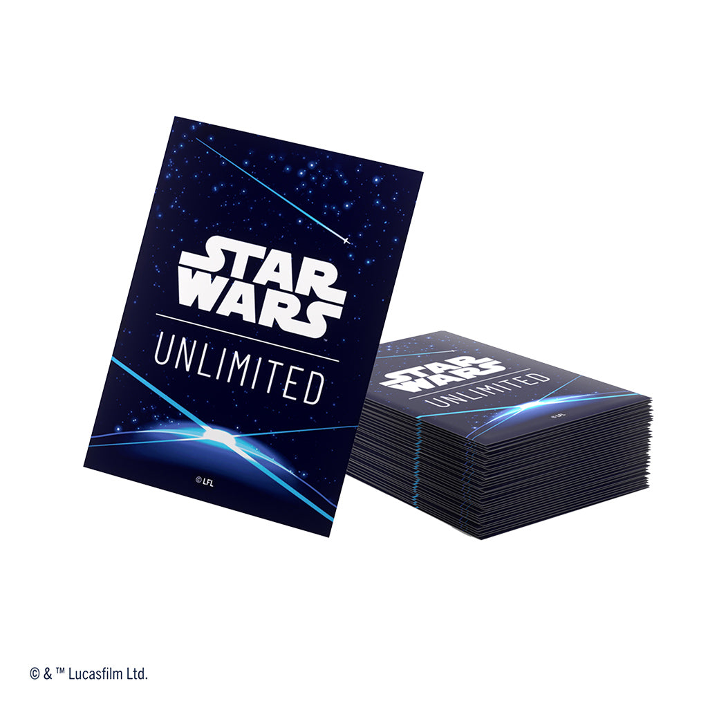 GameGenic: Art Sleeves - Star Wars: Unlimited - Card Back: Blue (Grey 60ct +1)