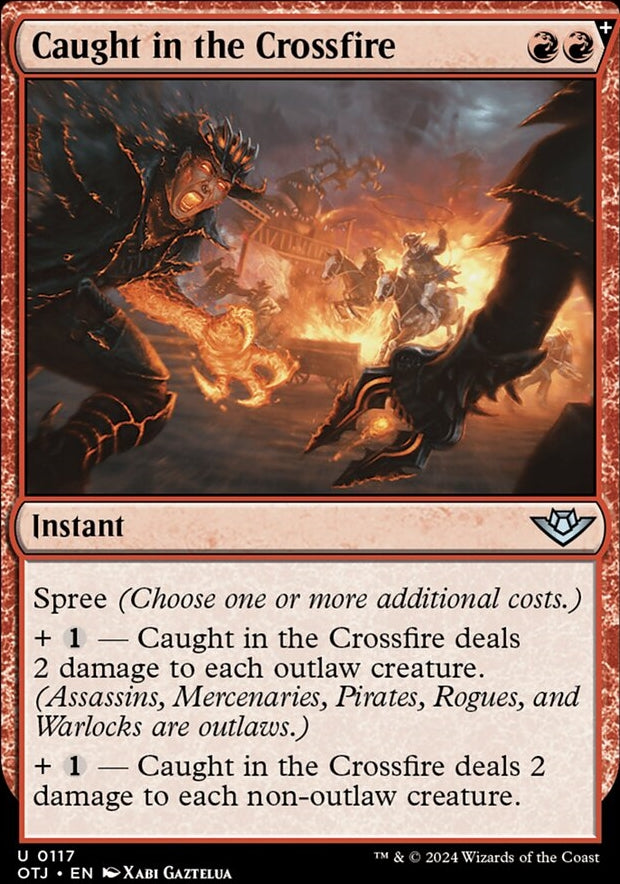 Caught in the Crossfire [#0117] (OTJ-U-FOIL)