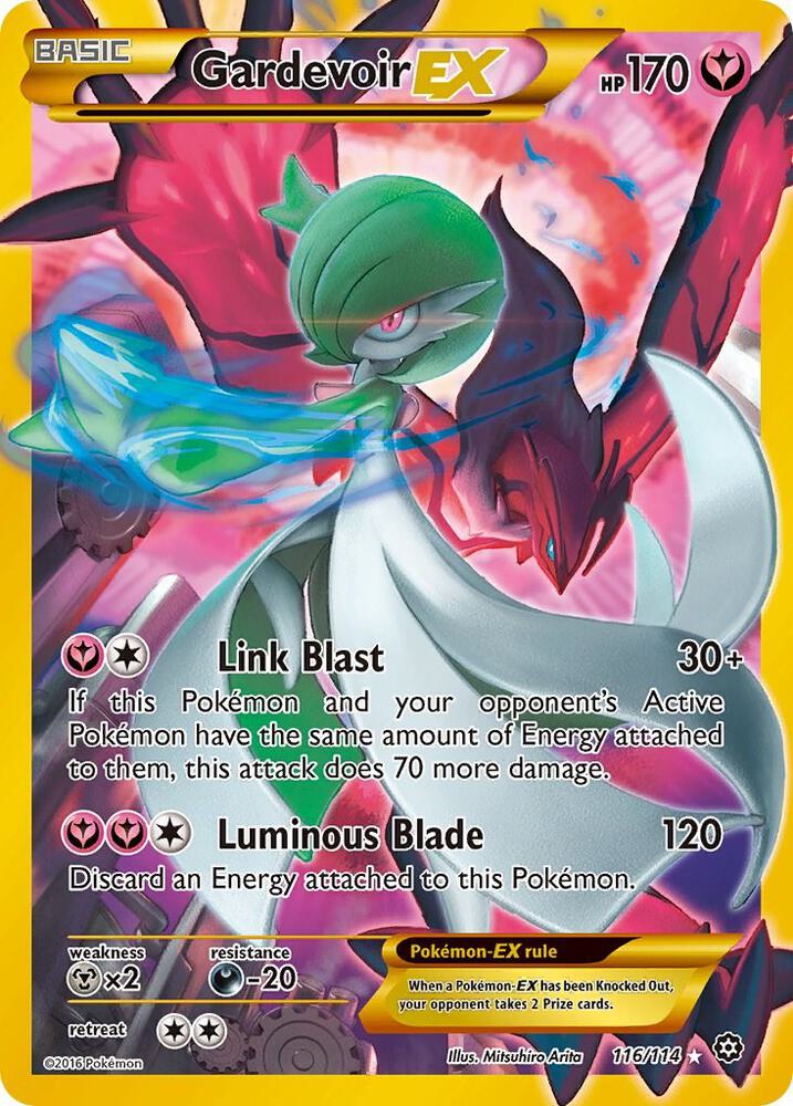 Gardevoir EX (Secret) - 116/114 (STS) Secret Rare - Damaged Holofoil