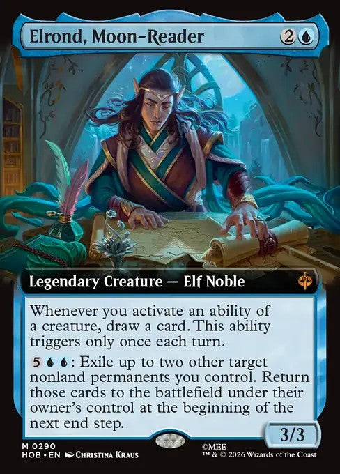 Elrond, Moon-Reader [ #0290 Extended Art ] (HOB-M)