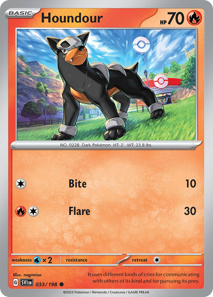 Houndour - 033/198 (SV1) Common - Near Mint