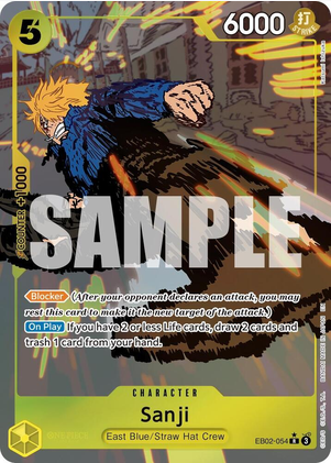 Sanji (Alternate Art) (EB02-054) - Extra Booster: Anime 25th Collection