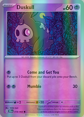 Duskull - 018/064 (SFA) Common - Near Mint Reverse Holofoil