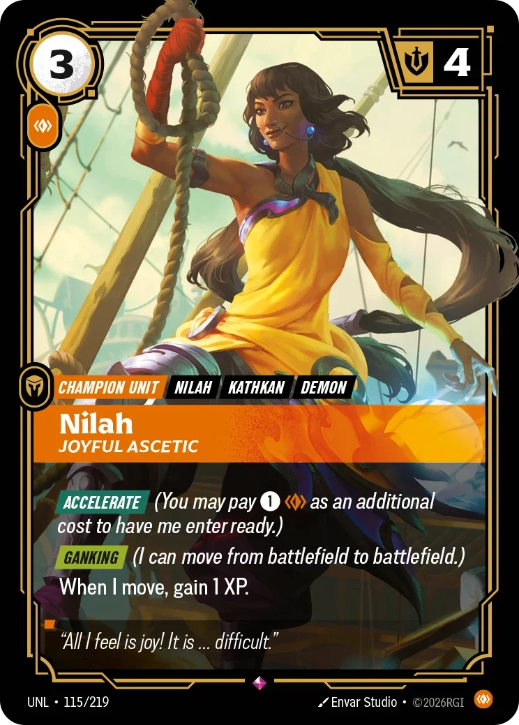 Nilah - Joyful Ascetic - 115/219 (UNL)  Rare