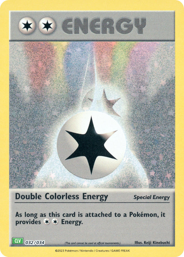 Double Colorless Energy - 032/034 (TCG:CLV) Classic Collection - Near Mint Holofoil