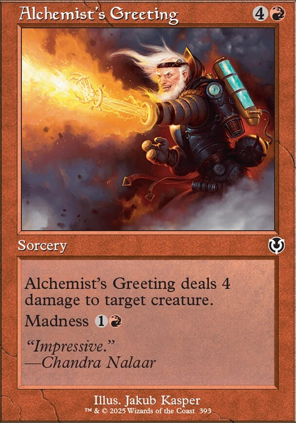 Alchemist's Greeting [ #0393 Retro Frame ] (INR-C-FOIL)