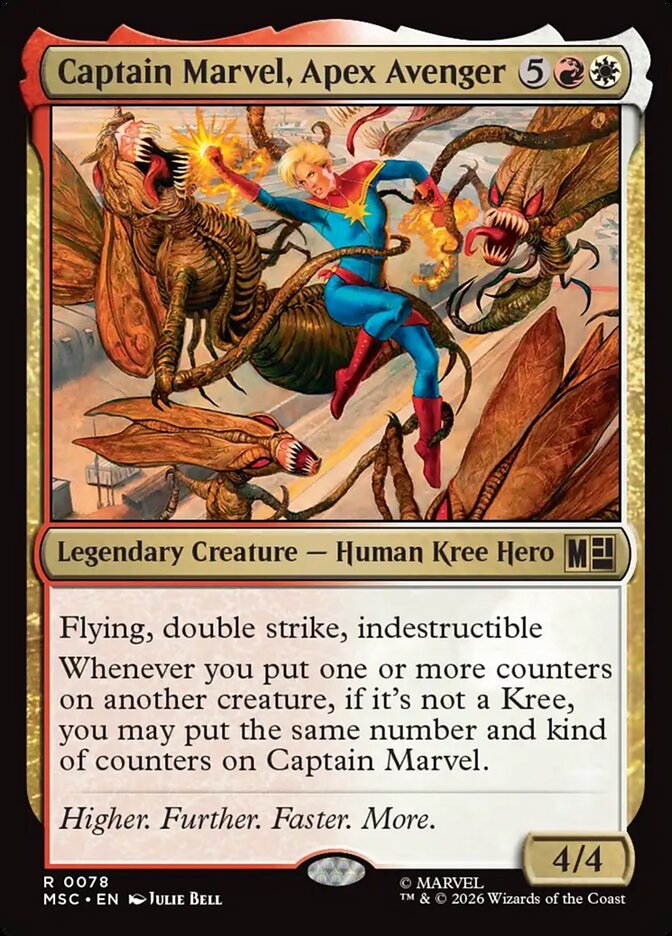 Captain Marvel, Apex Avenger [ #0078 Surge Foil ] (MSC-R)