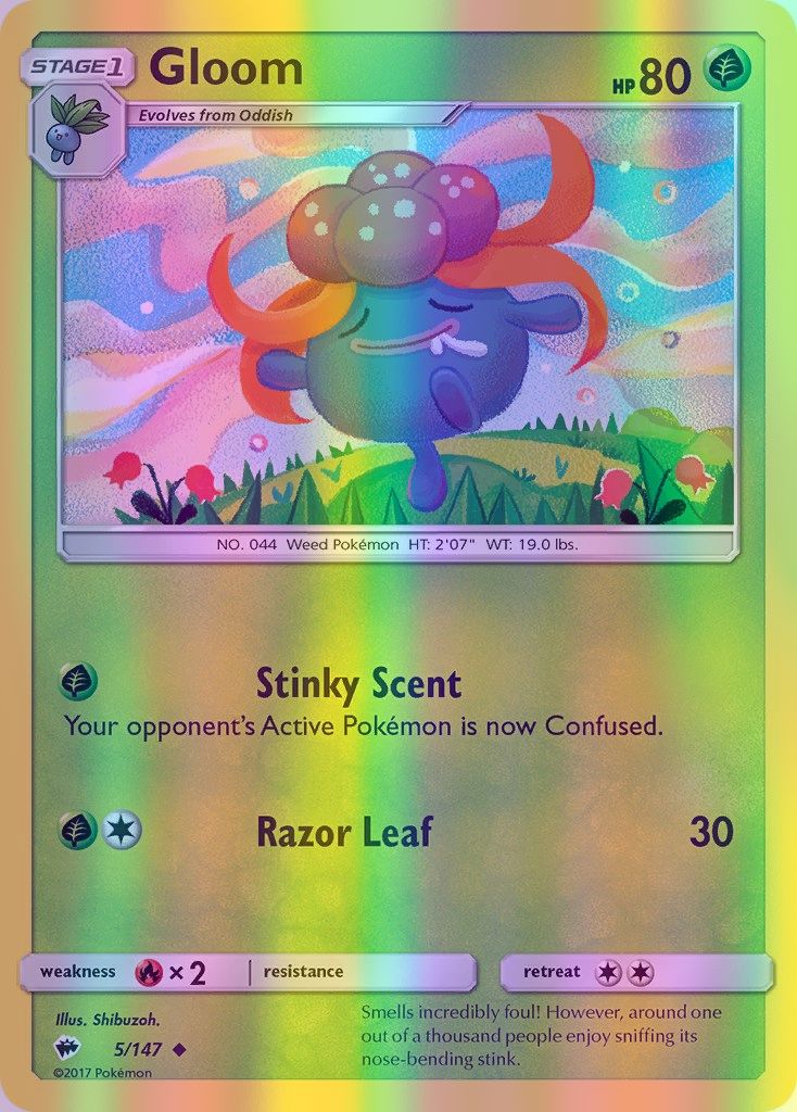 Gloom - 005/147 (SM:BUS) Uncommon - Near Mint Reverse Holofoil