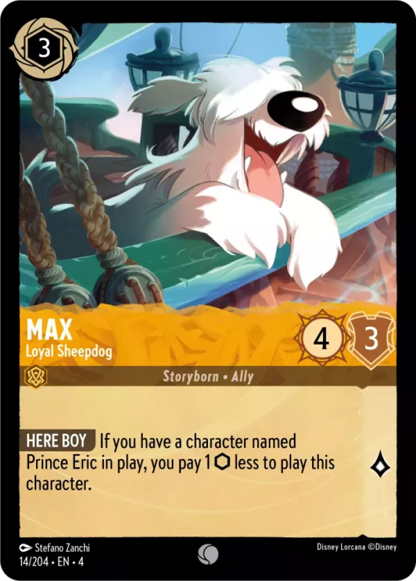 Max - Loyal Sheepdog (Ursula's Return 014/204) Common - Near Mint