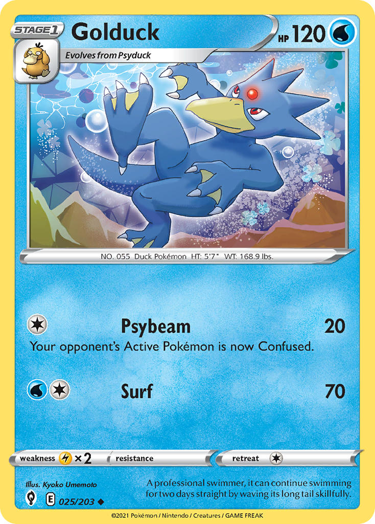 Golduck - 025/203 (SWSH07) Uncommon - Near Mint