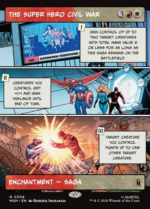 The Super Hero Civil War [ #0308 Showcase Panel ] (MSH-R)