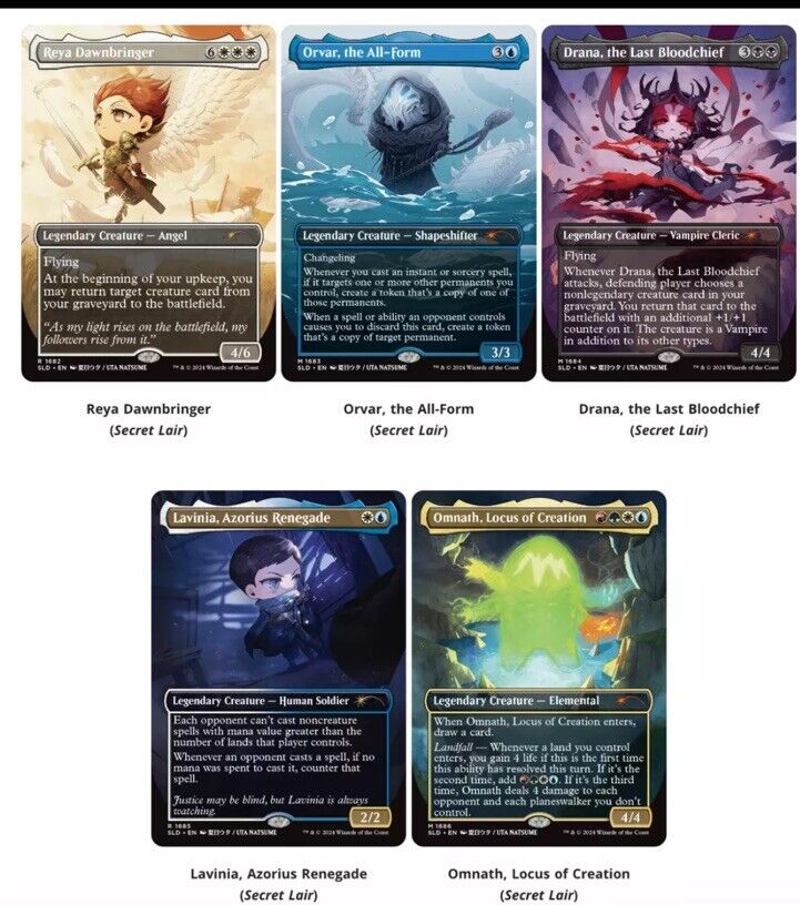 MTG Secret Lair Li l Legends Rainbow Foil Edition mtg-secret-lair-li-l-legends-rainbow-foil-edition