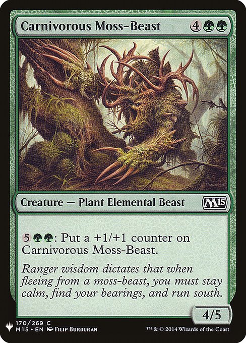 Carnivorous Moss-Beast [Mystery Booster #1155] (M15-C)
