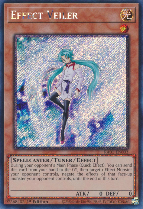 Effect Veiler (RA01-EN003) Platinum Secret Rare - Near Mint 1st Edition