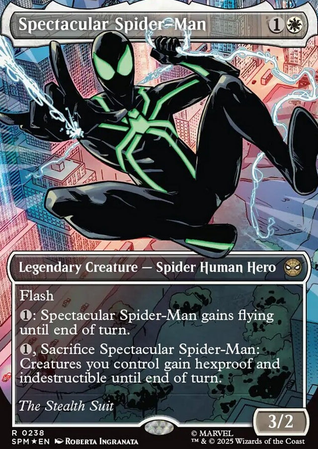 Spectacular Spider-Man [ #0238 Borderless Textured Foil ] (SPM-R)