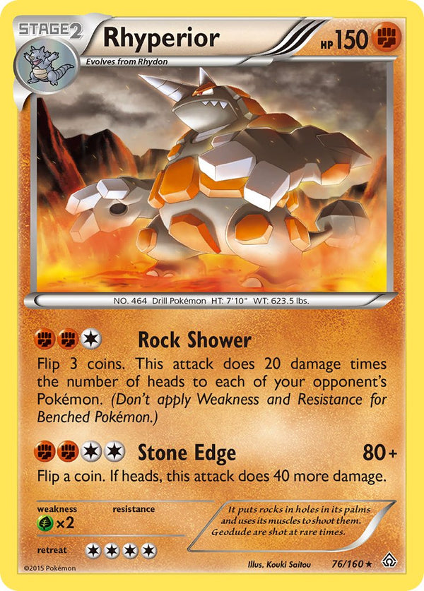 Rhyperior - 076/160 (PRC) Rare - Near Mint