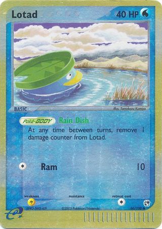 Lotad - 066/100 (SS) Common - Near Mint Reverse Holo