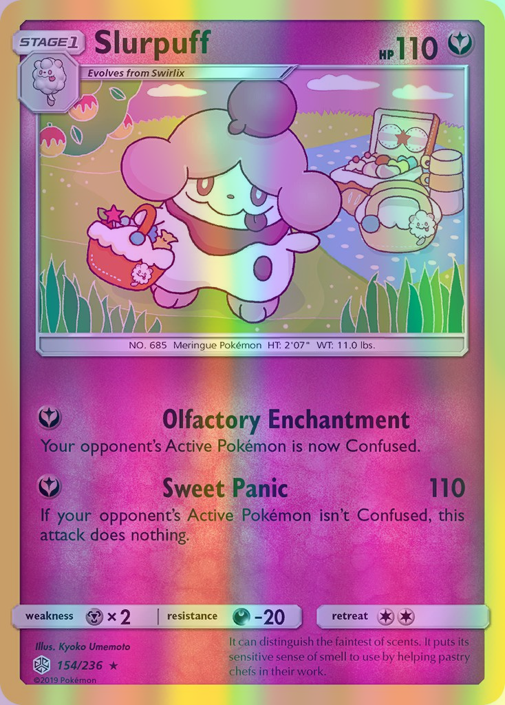 Slurpuff - 154/236 (CEC) Rare - Near Mint Reverse Holofoil