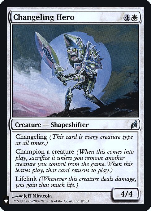 Changeling Hero [Mystery Booster Retail Foils #004] (LRW-U-FOIL)