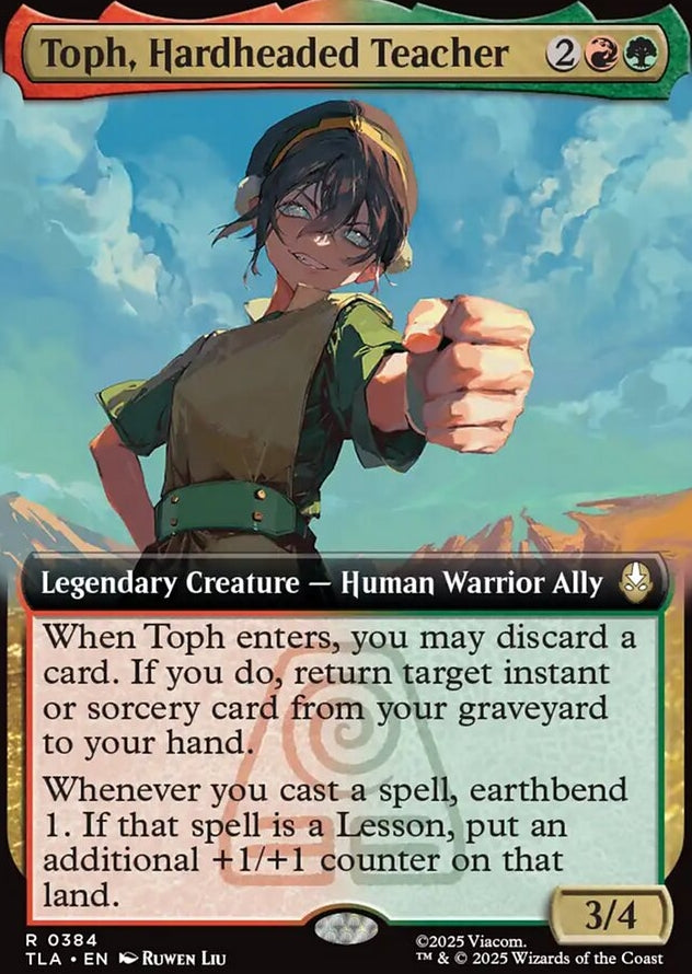 Toph, Hardheaded Teacher [ #0384 Extended Art ] (TLA-R)