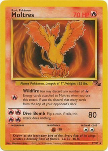 Moltres - 27/62 (FO) Rare - Damaged Unlimited