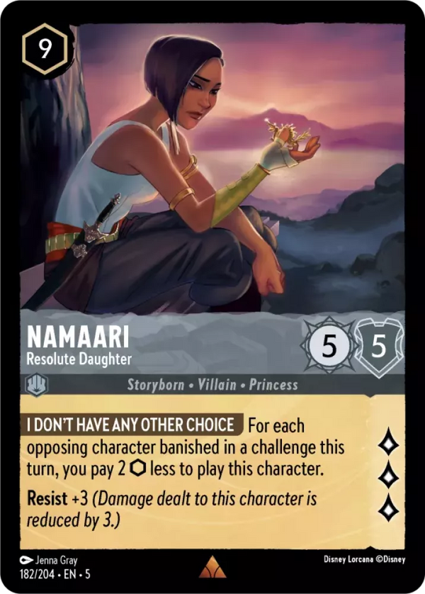 Namaari - Resolute Daughter (Shimmering Skies 182/204) Rare - Near Mint