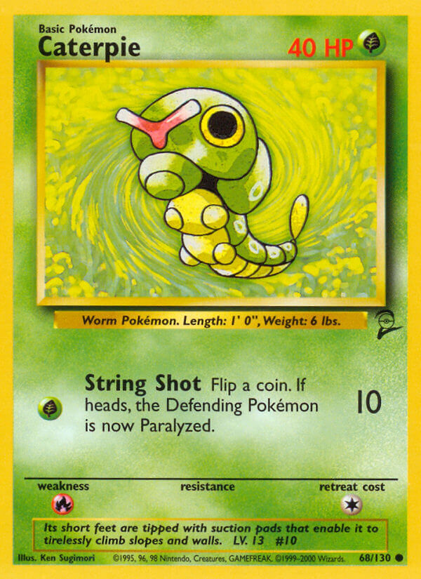 Caterpie - 068/130 (BS2) Common - Near Mint