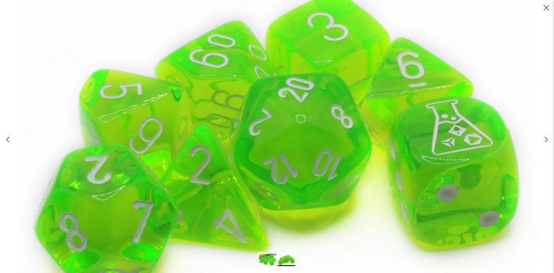 CHX30062: Translucent - Poly Set Rad Green w/white (7)