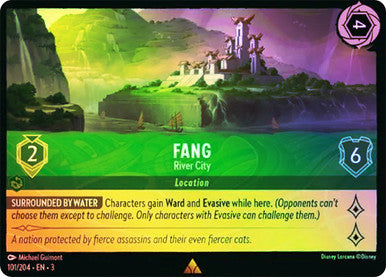 Fang - River City (Into the Inklands 101/204) Rare - Near Mint Cold Foil