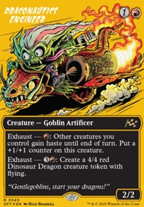 Draconautics Engineer [ #0540 Borderless Rude Riders First Place Foil ] (DFT-R)
