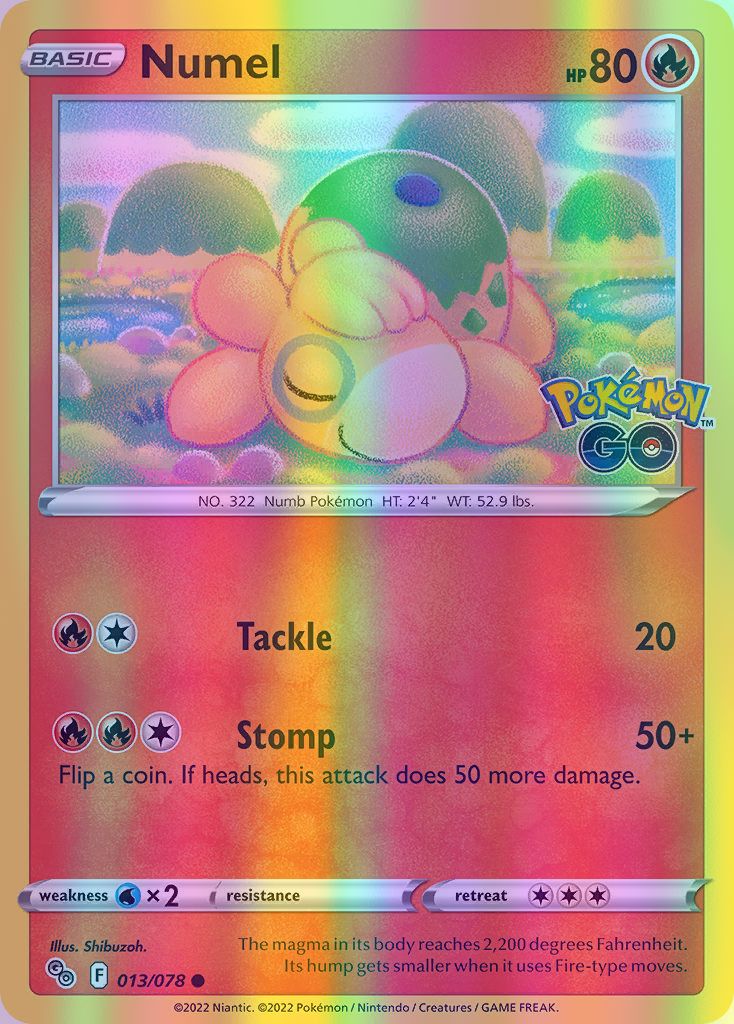 Numel - 013/078 (PGO) Common - Near Mint Reverse Holofoil