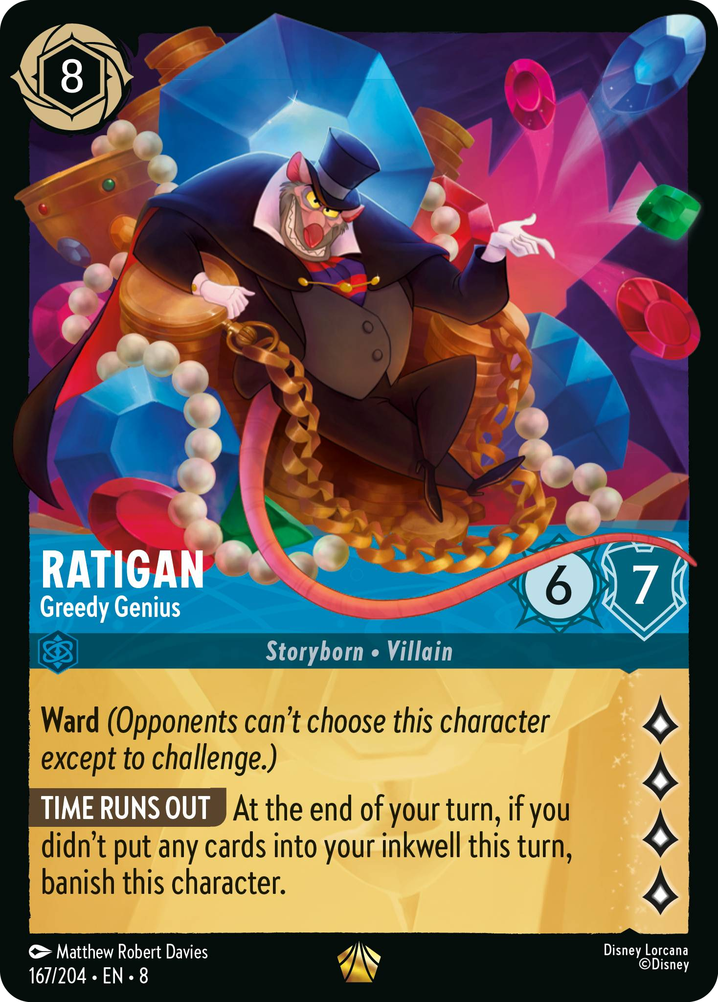 Ratigan - Greedy Genius (Reign of Jafar - 167/204 ) Legendary