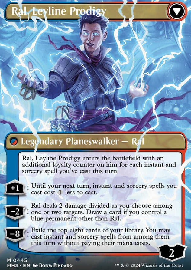 Ral, Monsoon Mage // Ral, Leyline Prodigy [#0445 Borderless] (MH3-M)
