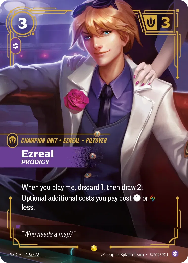 Ezreal - Prodigy (Alternate Art) - 149a/221 (SFD) Showcase